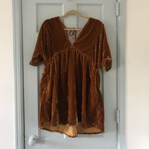 Free People Velvet Babydoll Dress